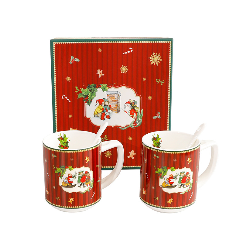 Navidad cruzada venta caliente de alta calidad simple de lujo vajilla de cerámica de Navidad platos mariposa set regalos al por mayor