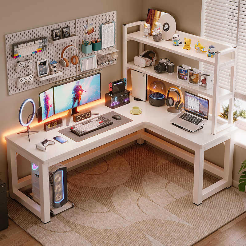 Mesa de computadora de esquina mesa de escritorio mesa de deportes electrónicos mesa de escritorio en forma de L mesa de estudio de dormitorio simple mesa de trabajo