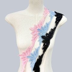 New style petal sparkling handmade beading edge barcode DIY clothing edge collar brooch hair accessory decoration accessory