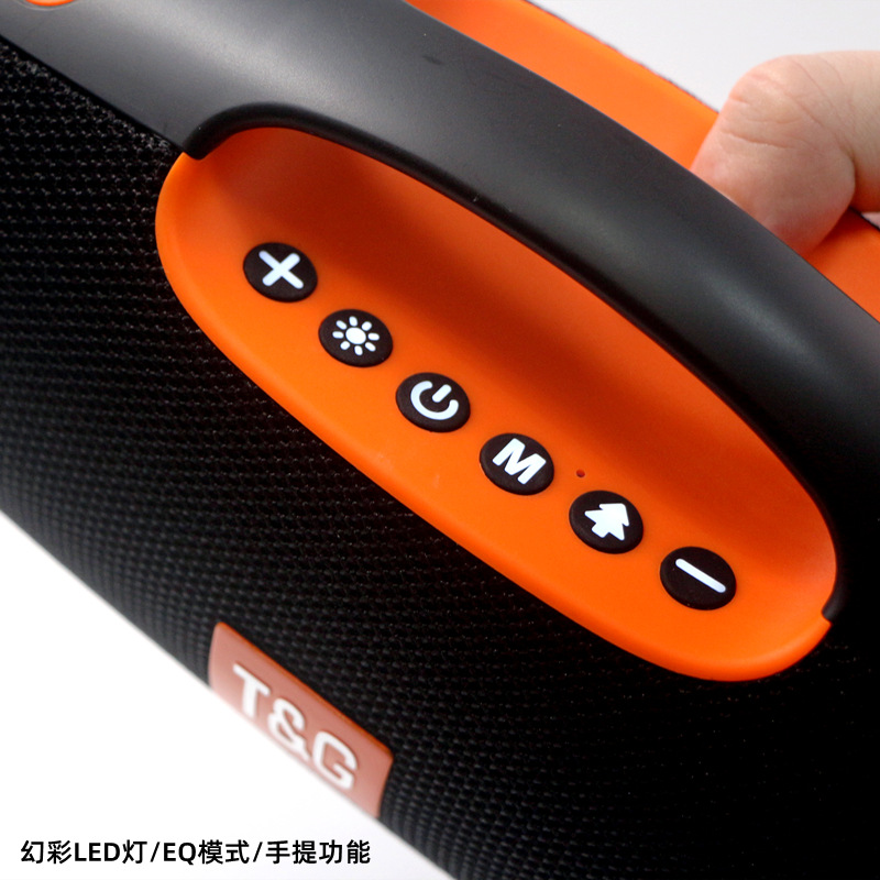Transfronterizo TG437 portable altavoz Bluetooth 20W portátil iluminación portátil LED TWS subwoofer audio Bluetooth