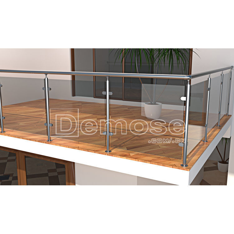 不锈钢 室内 玻璃栏杆 阳台钢化玻璃护栏 佛山厂家户外防护扶手