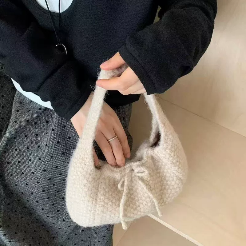 Shoulder bag, universal knitted purse