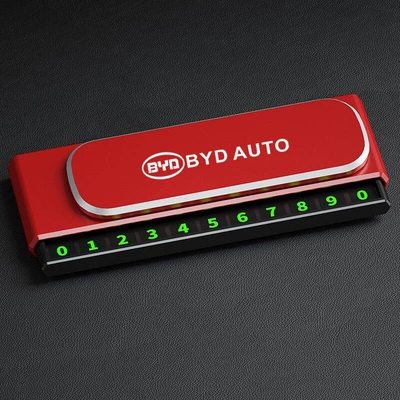 phone number holder Nömrəli dayanma kartı - can-be-hidden-byd-red