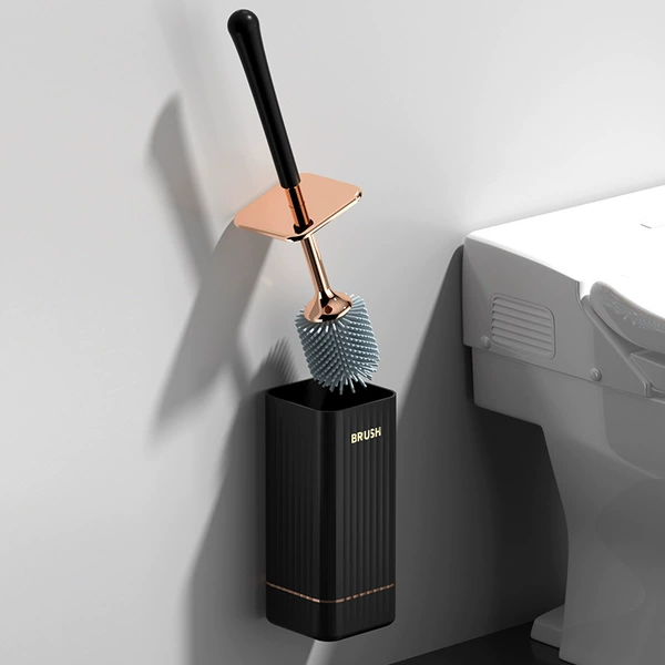 6916 light luxury toilet brush TPR black gold