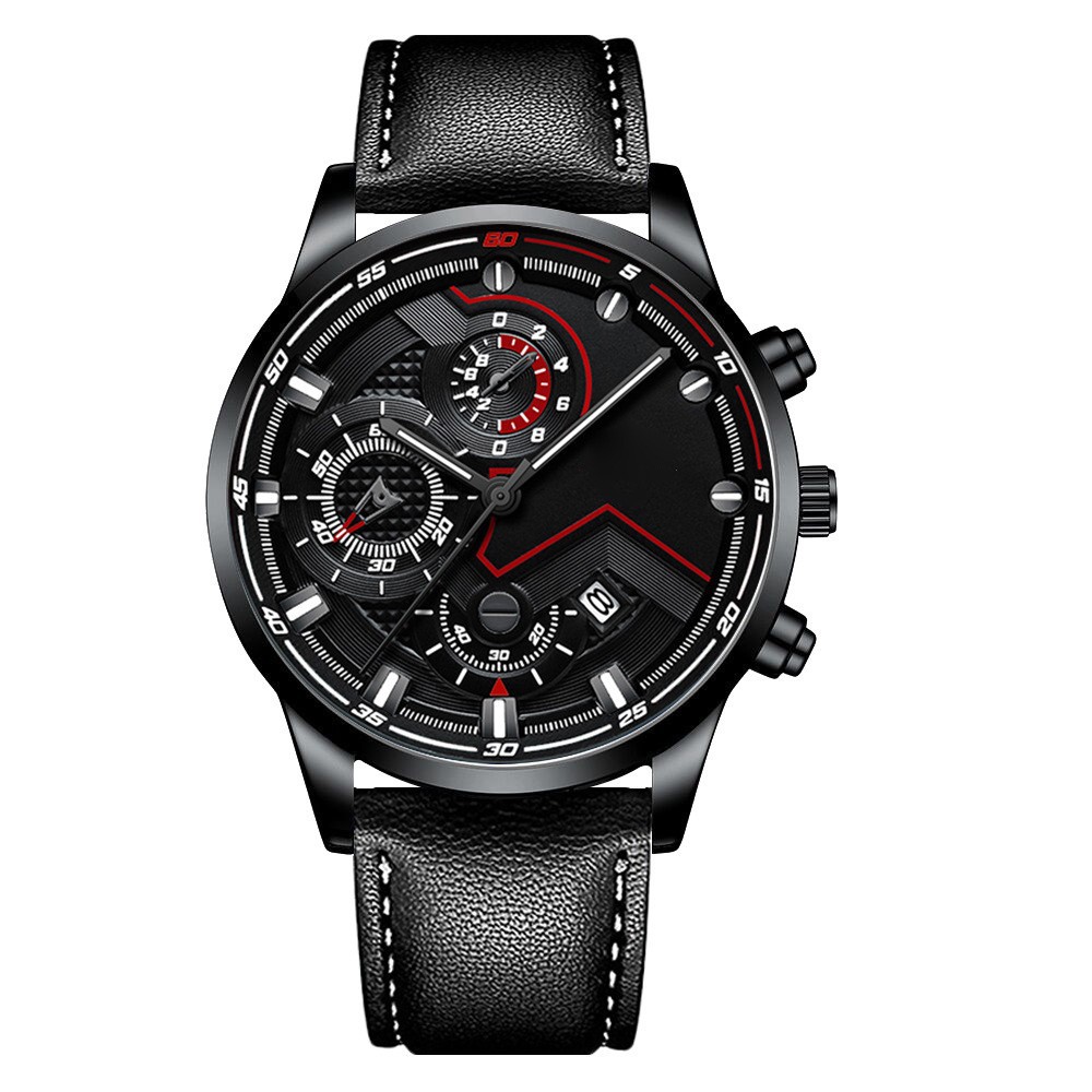 Explosions Men's Fashion Business Watch Luminous Hands with Calendar Quartz Watch_voghion.com