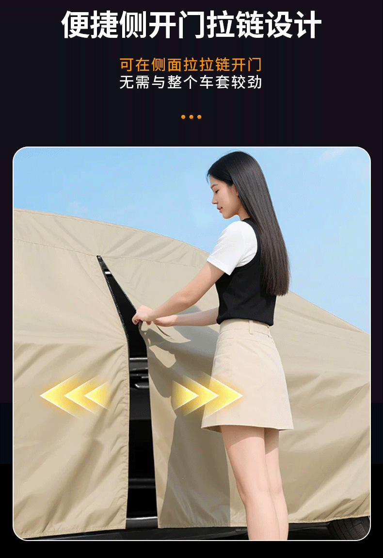 Oxford cloth car cover, sun-proof, rain-proof, heat-insulating, dust-proof, all-season full cover, thickened, hail-resistant, fully enclosed, specialized car cover