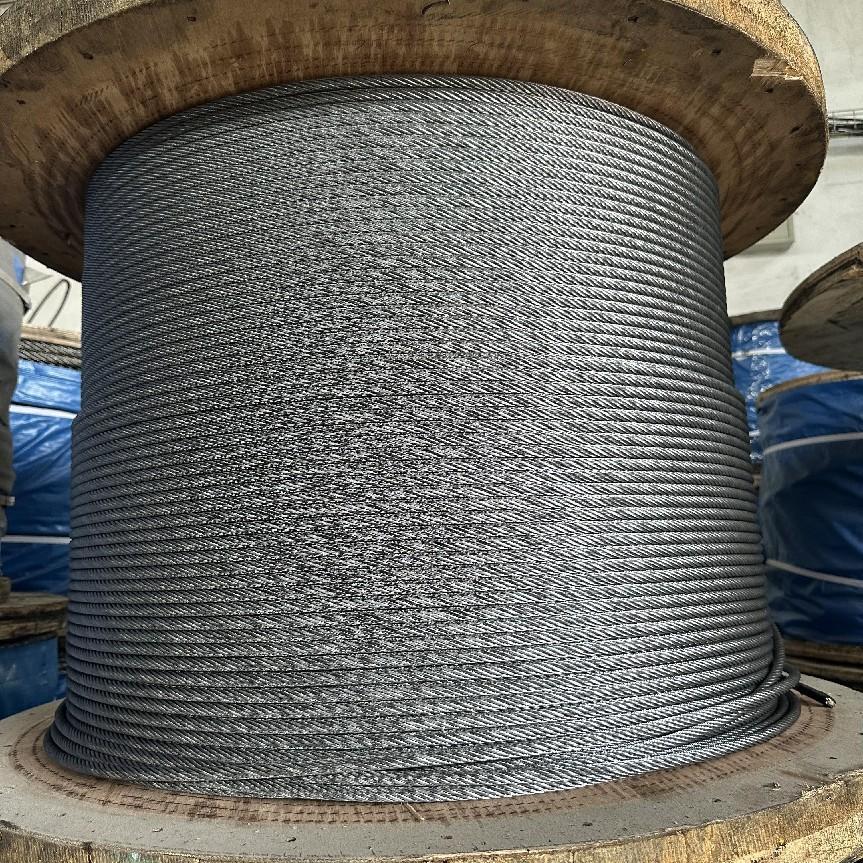 厂家货源8*19s+fc电梯镀锌钢丝绳剑麻芯电梯配件主机用钢芯钢丝绳