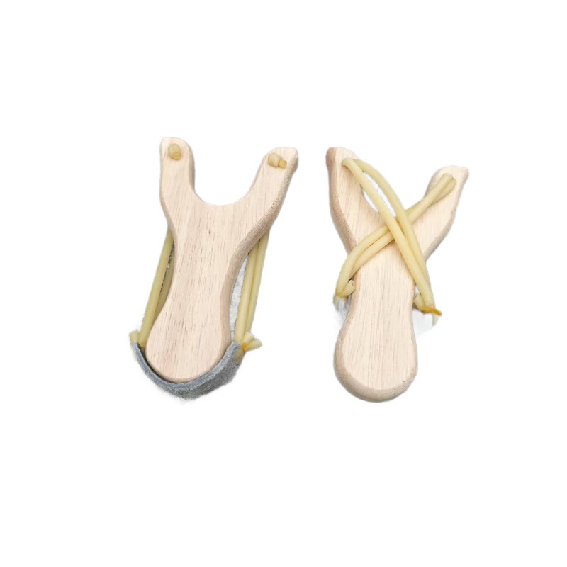 Slingshot de madera maciza tradicional de madera juguetes nostálgicos de madera al aire libre Slingshot tiendas de fábrica de mercado nocturno al por mayor