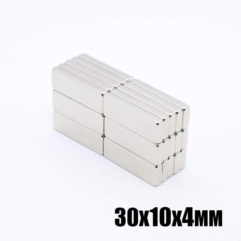 30*10*4高性能方形钕铁硼强磁汽车遮阳帘磁铁麻将机吸铁石30x10x4