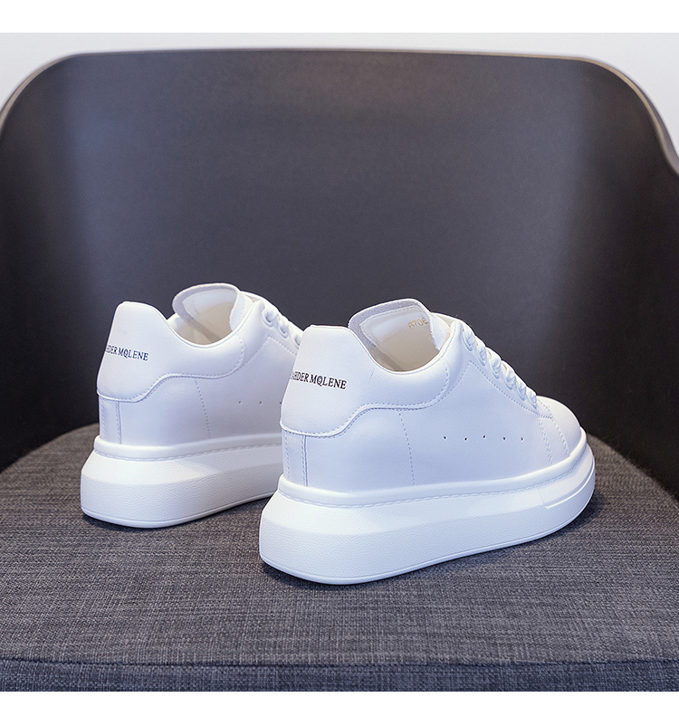 Giày sneaker nữ chunky đế dày phong cách McQueen mới xuân hè 2025, tăng chiều cao — 6706 tăng chiều cao [đuôi trắng], 6706 Tăng chiều cao của đuôi đen] chi tiết 10