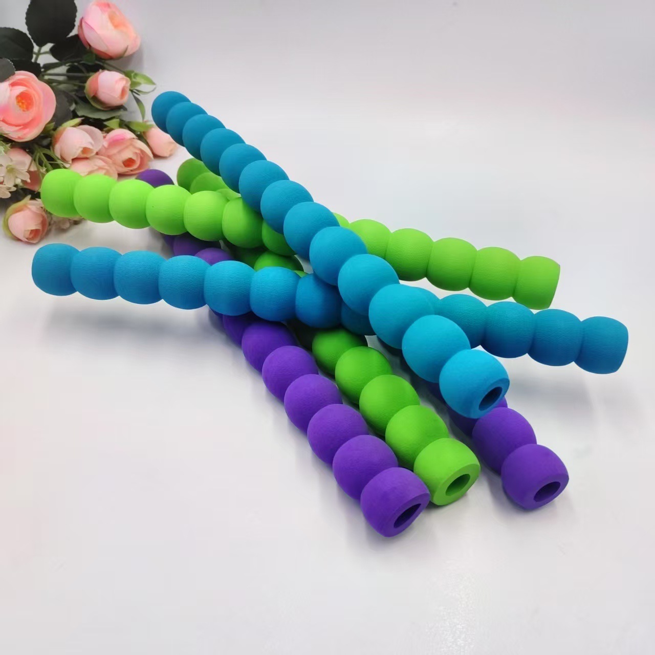 eva泡棉手柄 海绵手把套 波浪型橡塑发泡 狗绳手柄 跳绳软手柄