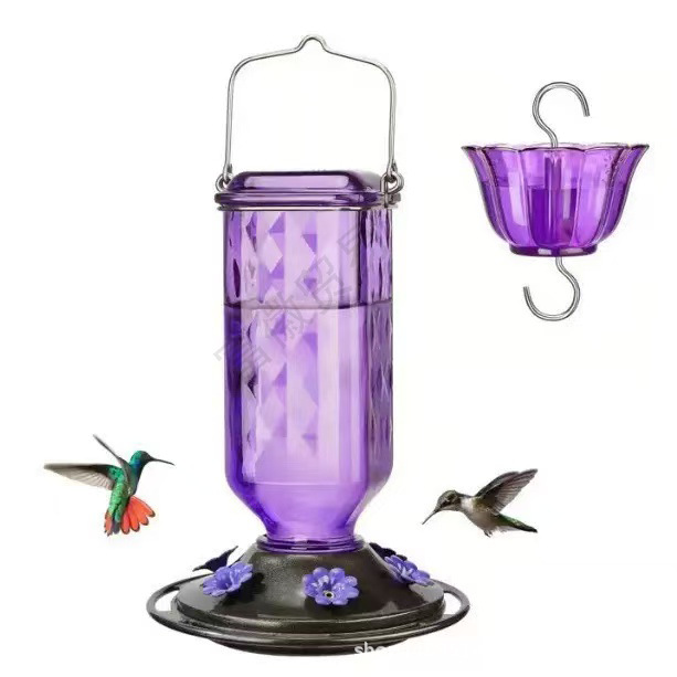 Explosiones transfronterizas a prueba de fugas de plástico fácil de limpiar colibríes alimentador de colores para atraer pájaros adecuado para el jardín familiar