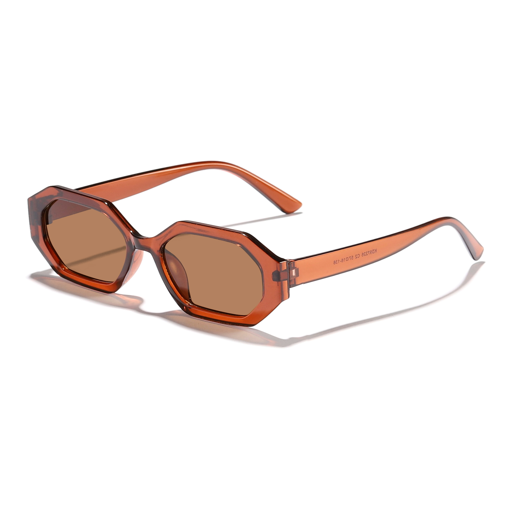 2025 Gafas de sol de montura pequeña livianas de moda para hombres y mujeres Gafas de sol de alta calidad para exteriores geométricas irregulares europeas y americanas