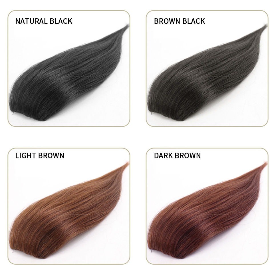 Sintētiskie mati vienā gabalā sabiezināti un pūkaini no galvas plākstera_voghion.com