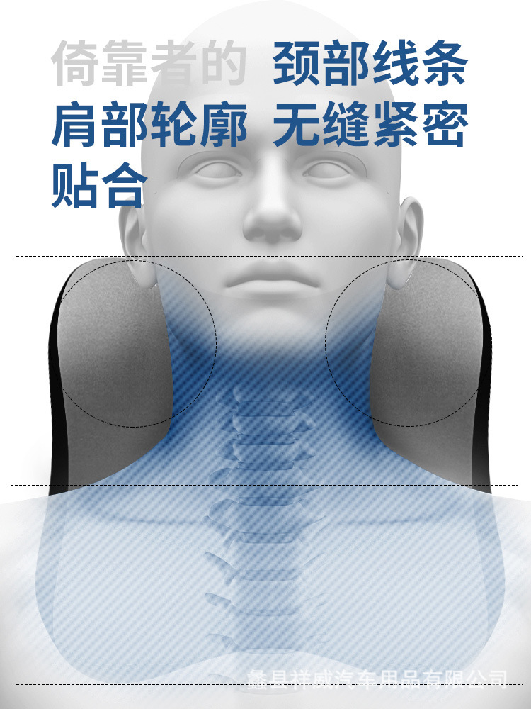 Car memory cotton headrest waist support four seasons new slow rebound modified pillow cushion car accessories driver waist support wholesale