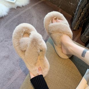 Mao Mao Slippers Women's Outwear 2024 New Korean Style Ins Fashionable Shoes Autumn and Winter 2023 Home Cotton Slippers Spring and Summer