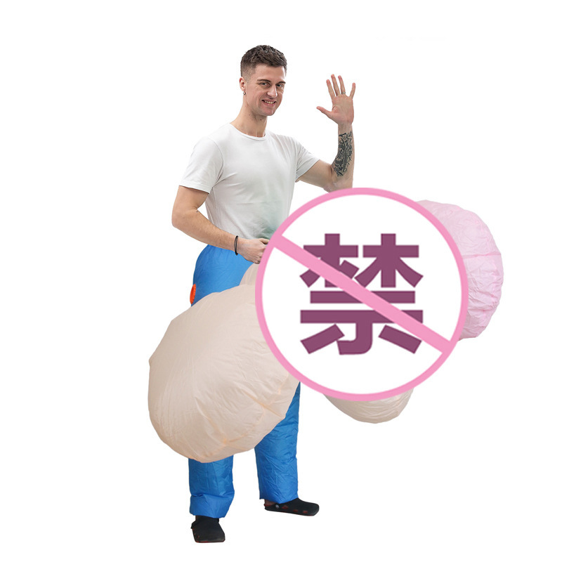 Venta caliente Traje inflable transfronterizo Dinosaurio de Halloween Alien Tyrannosaurus Rex Dress Up Ropa de actuación divertida Decoración de fiesta