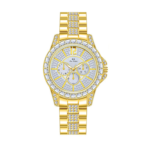 BS new hot-selling Southeast Asian watch manufacturer direct sales foreign trade full diamond luxury square diamond sparkling women's watch FA1158