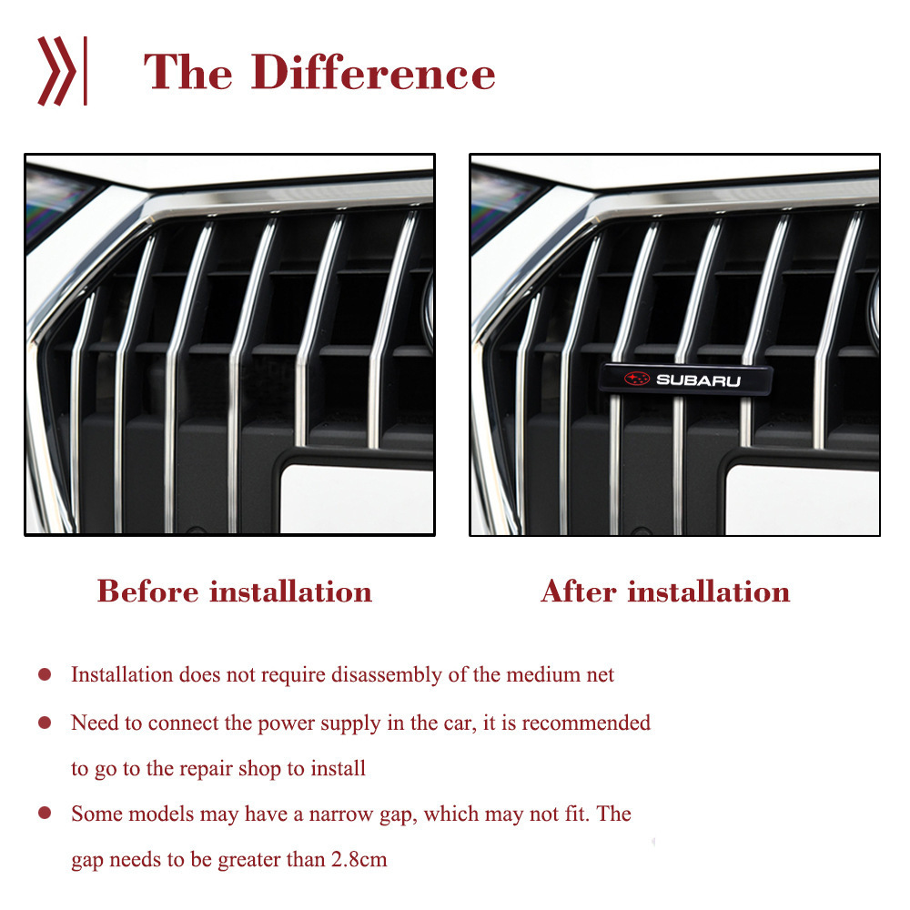Car mid-net luminous car logo light LED mid-Net light front fence decoration universal mid-NET logo light modified luminous light