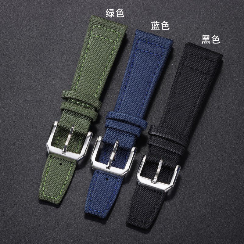 適用於華為watch 2pro手錶帶葡萄牙尼龍帆布錶帶摺疊扣20/21/22mm
