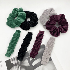 秋冬新款韓國絨大腸圈iwatch錶帶適用蘋果錶帶發圈組合applewatch