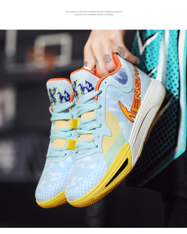 Owen 9th Generation Scarpe da pallacanestro in edizione limitata 7th Studenti maschi e femmine cuscino d'aria reale attrito antiscivolo resistente all'usura con suono_voghion.com