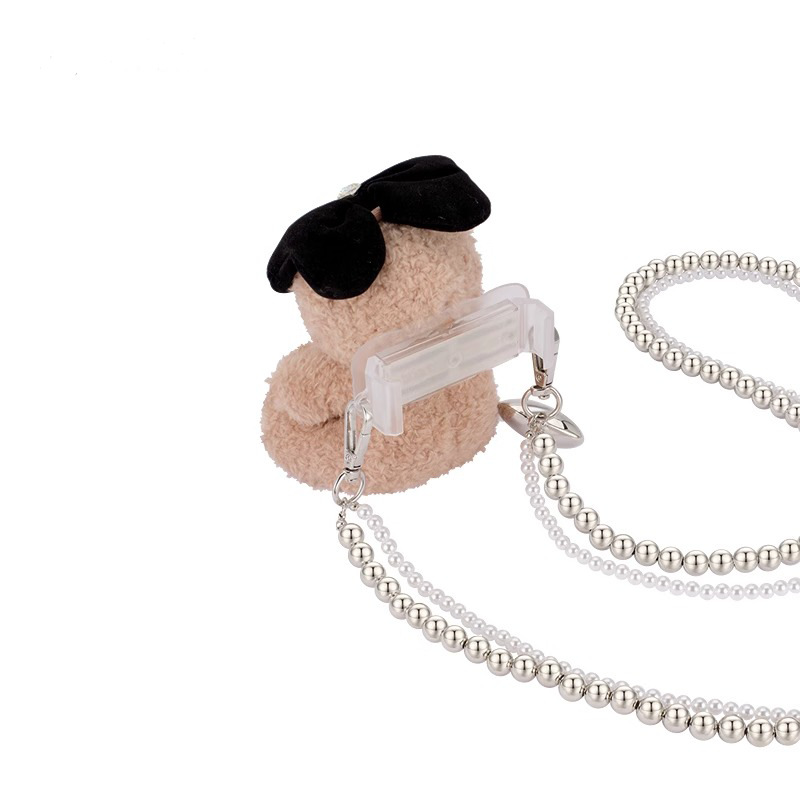 Aji Bean el mismo colgante adorable perla joyería juguetona pequeña joyería bolsos accesorios muñecas colgante de teléfono móvil espalda
