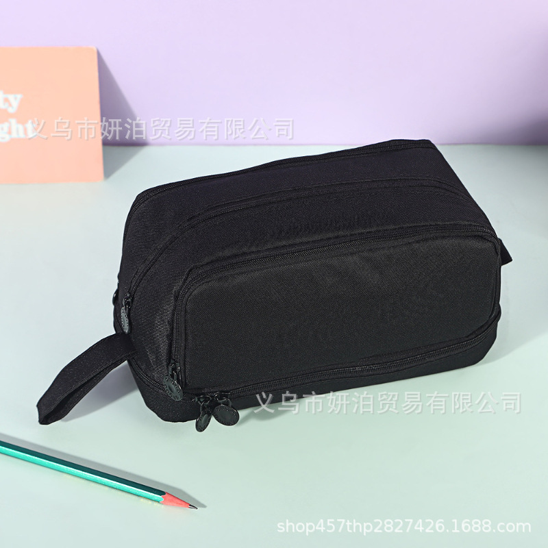 옥스포드 천 4절 펜 케이스 [블랙]