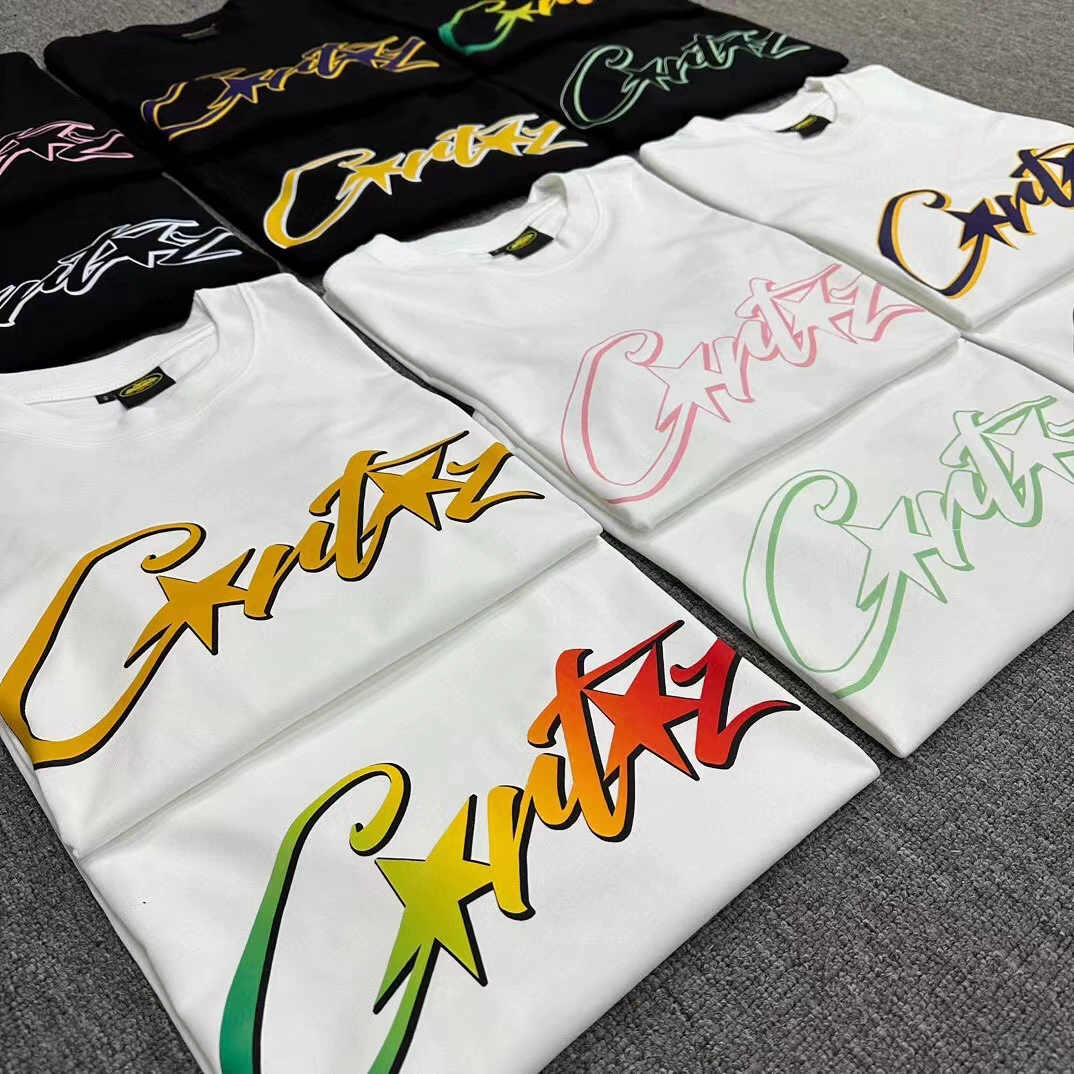 Трансграничные европейские и американские летние футболки Corteize с короткими рукавами для мужчин и женщин