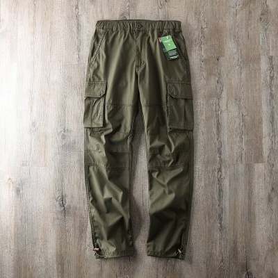 American Retro Sports Trendy Brand Loose Tapered Multi-Pocket Cargo Pants Men's Casual Pants Trousers Long Pants