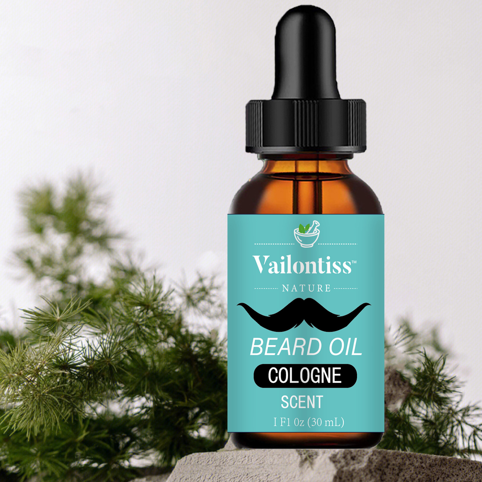 Cross-border Specially Designed for 30ml Cologne-flavored Beard Oil, Softening and Nourishing Facial Hair, Healthy Beard and Glossy Beauty