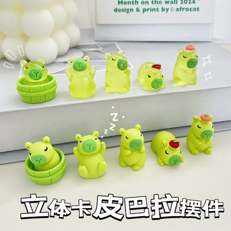 Капибары милые украшения ручной работы домашние идеи DIY автомобильная настольная смола маленькие украшения ремесла