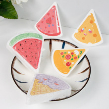 卡通印花压缩木浆海绵洗碗擦厨房洗碗海绵擦刷碗海绵块木浆棉三角