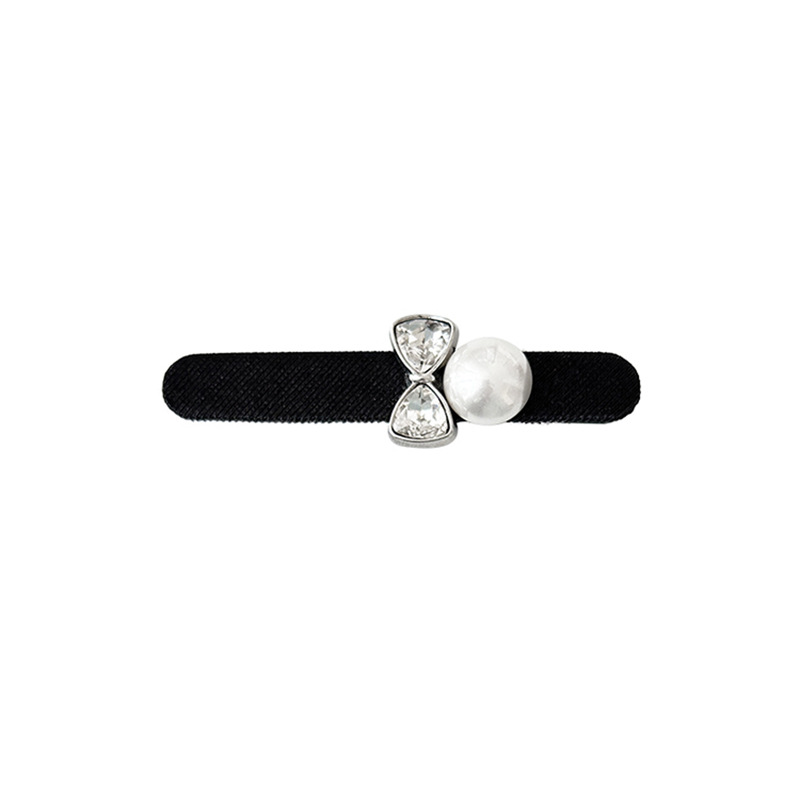 French Pearl Black Haarspange Damen All-Match Side Pony Haarnadel Stirn 2023 neuer Kopfschmuckclip_voghion.com