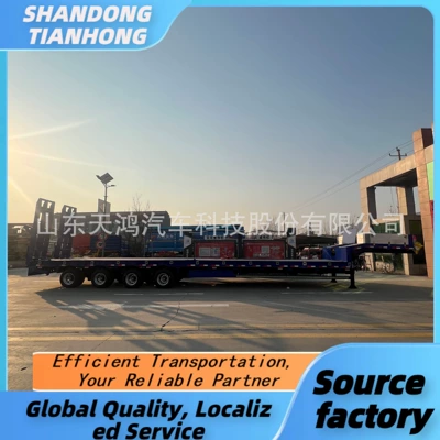 Ağır yük qoşquları for Sale Lowbed Semi-Trailer Trailer