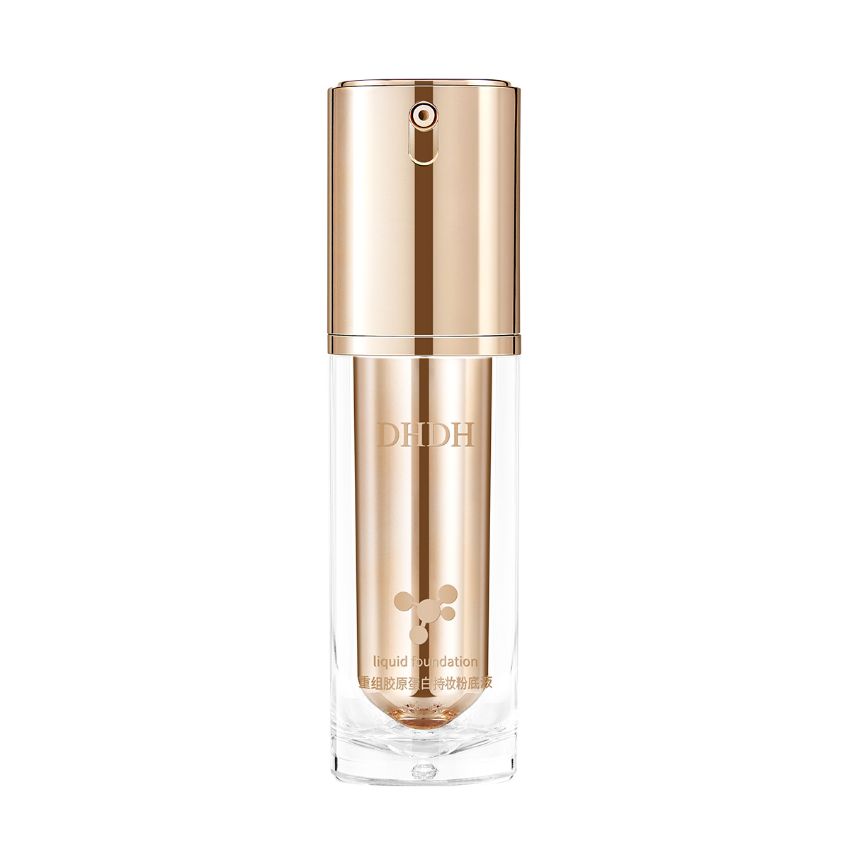 DHDH es una base de maquillaje duradero, impermeable, antiperspirante, hidratante, ligero y humectante.