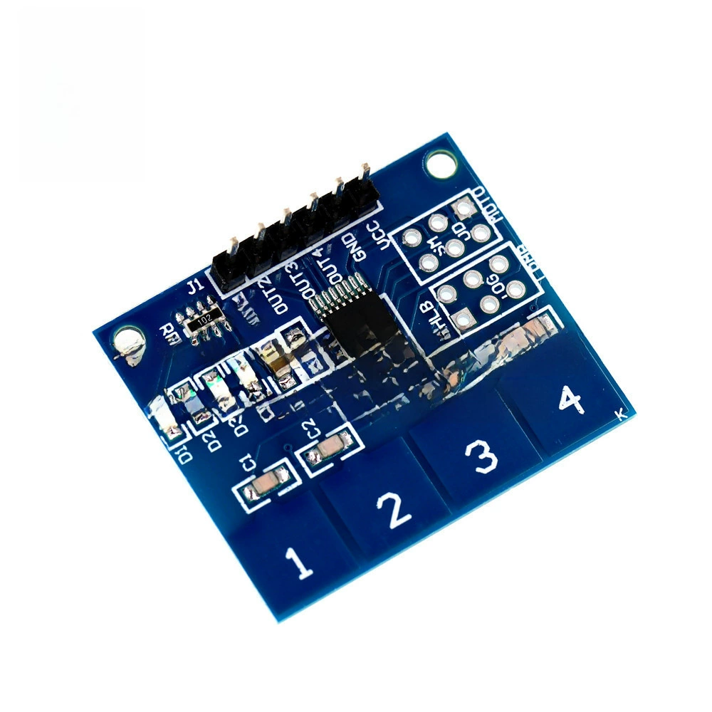 TTP224 4 конденсаторный сенсорный выключатель, цифровой сенсор SunlePhant Electronic Module