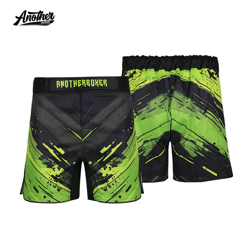 Anotherboxer New Green Graphic Mma Shorts for Men and Women Fitness Boxing Mixed Martial Arts Sports Pants