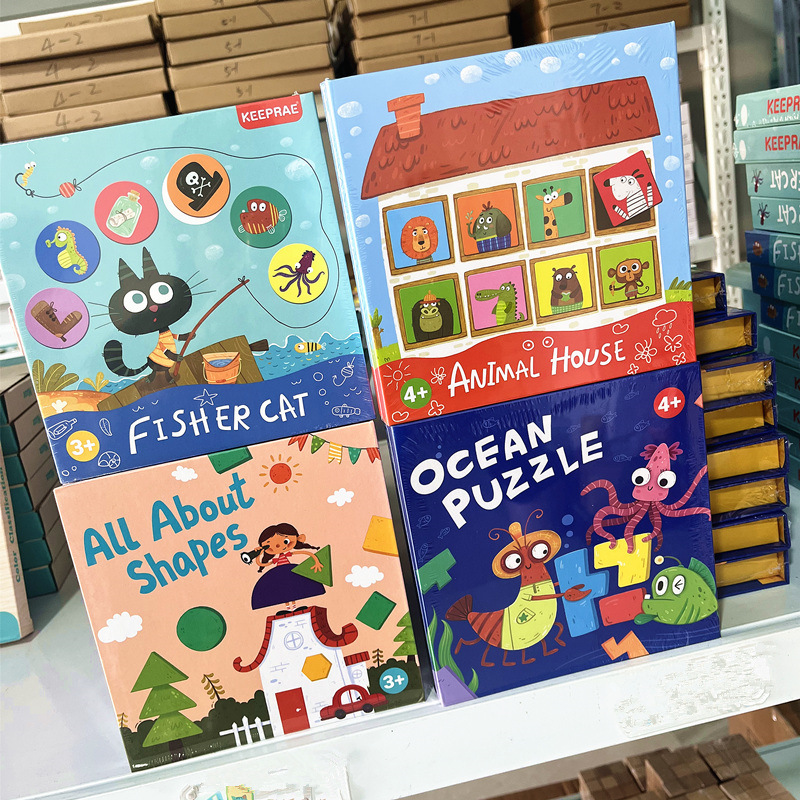 Animal Home Board Games Children's Puzzle Focus on Memory Logical Thinking Training 3-5 Years Old 6 Baby Parent-Child Toys