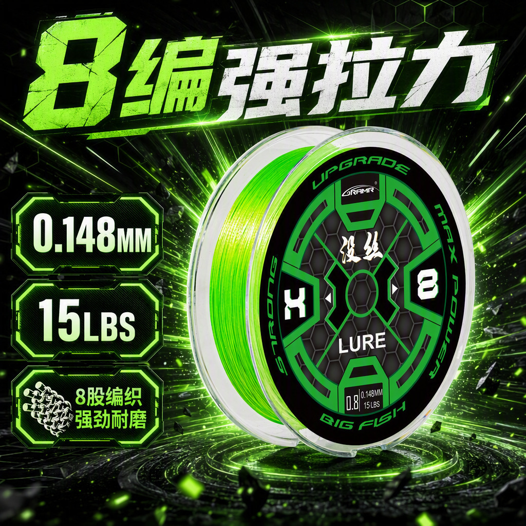 顺滑鱼线主线路亚海钓八编正品pe线专用编织线大力马主线垂钓用品