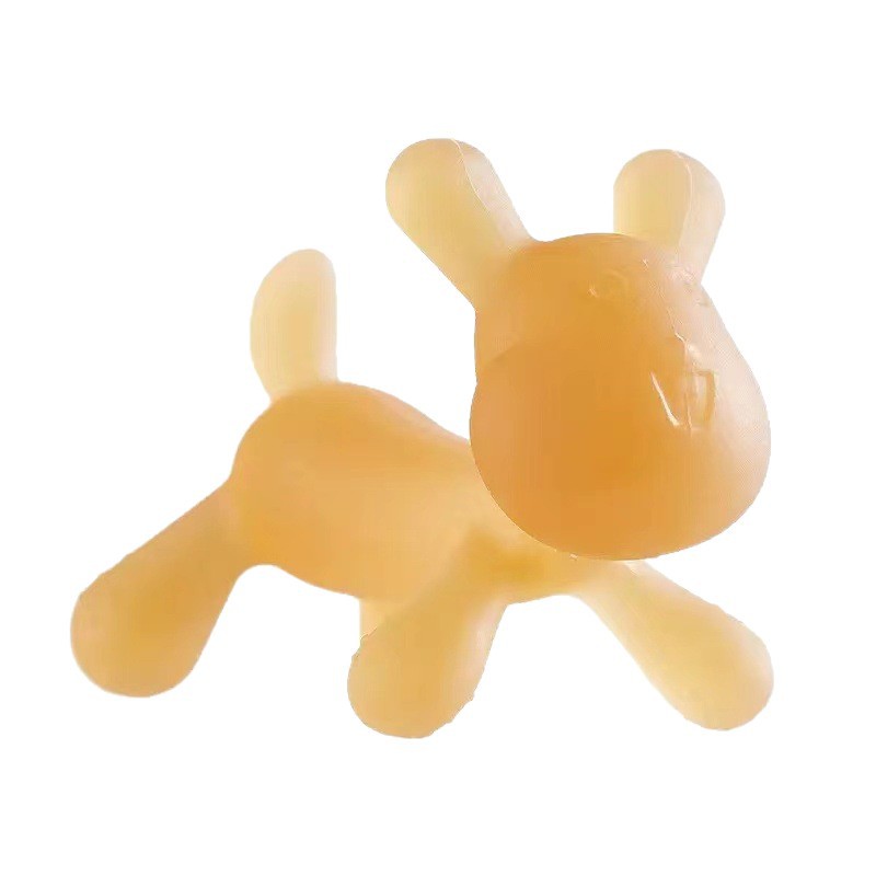 Conejo de goma de diente para bebés varita de goma de diente para bebés hervida de silicona anti-comerción de muñeca de goma de diente para bebés juguetes de goma de mordida