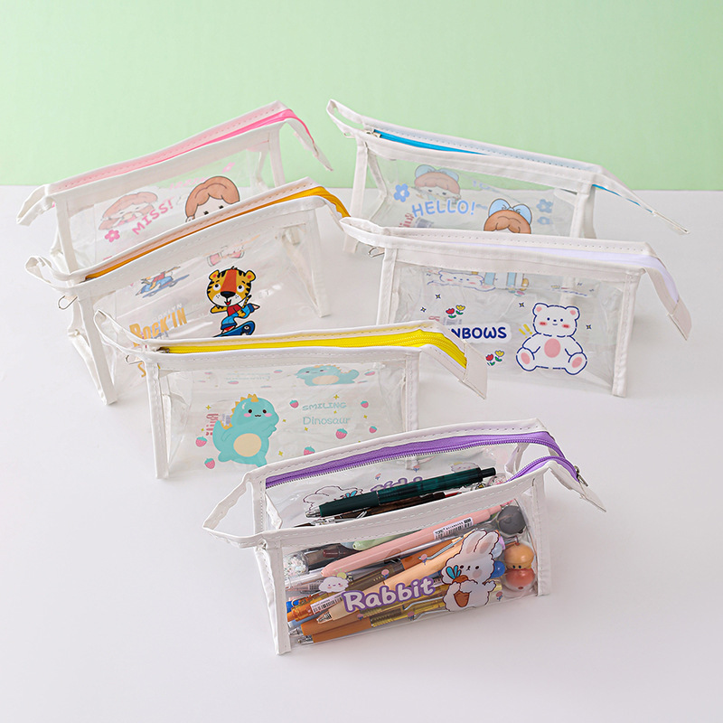 Cartoon capacious pencil case for students