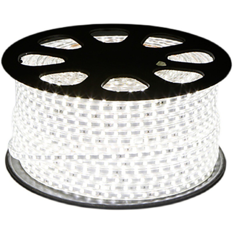 5050 triple núcleo 220V brillante flexible 110V ambiente interior y exterior decoración impermeable LED de alto voltaje tira de lámpara