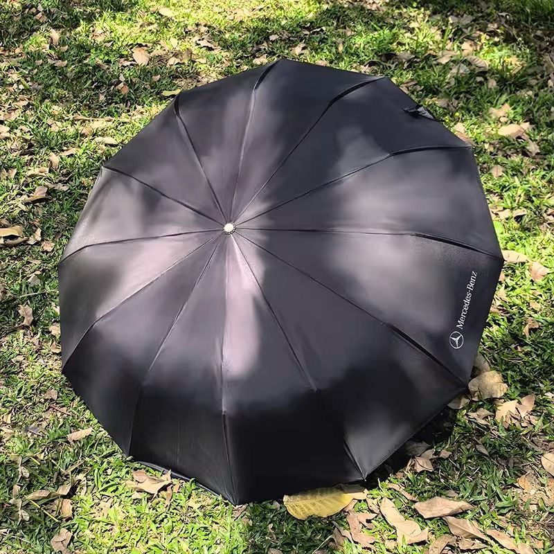 奔驰木柄雨伞原厂迈巴赫交车礼品全自动高M尔夫伞晴雨两用伞|undefined