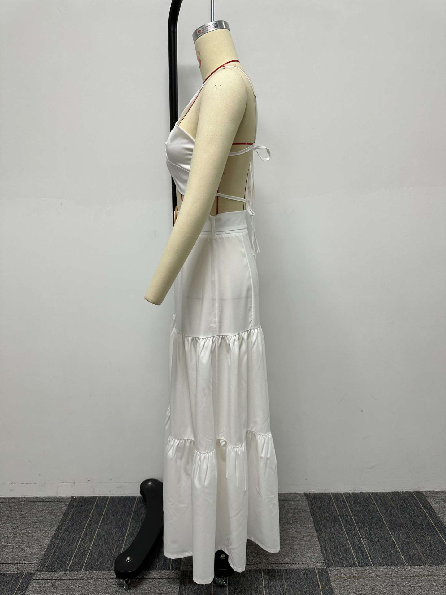 354g Weight Sleeveless Sleeve Length Polyester Fabric Type Skirt Co-ord Set Sets Type 2 Pieces Set Quantity Holiday Occasion Strap Neckline Slim Fit Type Solid Color, Flower Pattern Summer Season Women's Gender Vacation Style Holiday Women's Vacation Solid Color Flower Polyester Skirt Co-ord Set Skirt Sets 13