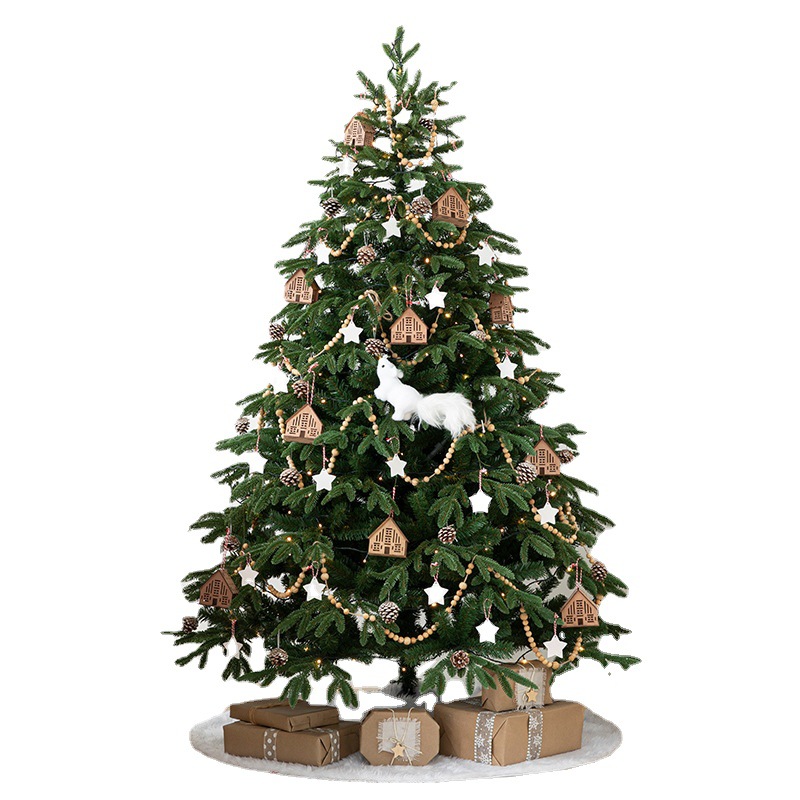 Nuevo y lujoso paquete de árboles de Navidad encriptados para decoración del hogar, artículos de decoración ambiental, adornos grandes al por mayor.
