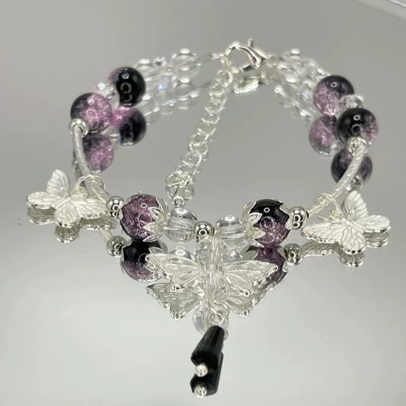Браслет в китайском стиле с цветочным принтом Jewelry, 9 вариантов цвета, подарочная полураспорная комплектация