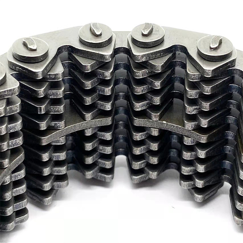 CL08-24.5N 节距12.7mm 内导23片齿形链条及配套链轮传动齿形链条