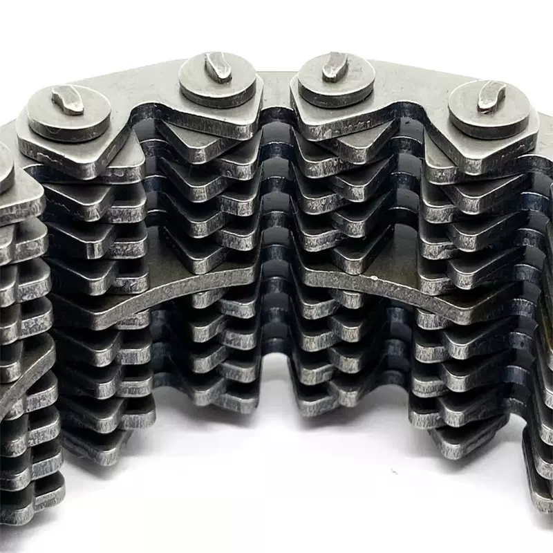 CL08-24.5N 节距12.7mm 内导23片齿形链条及配套链轮传动齿形链条