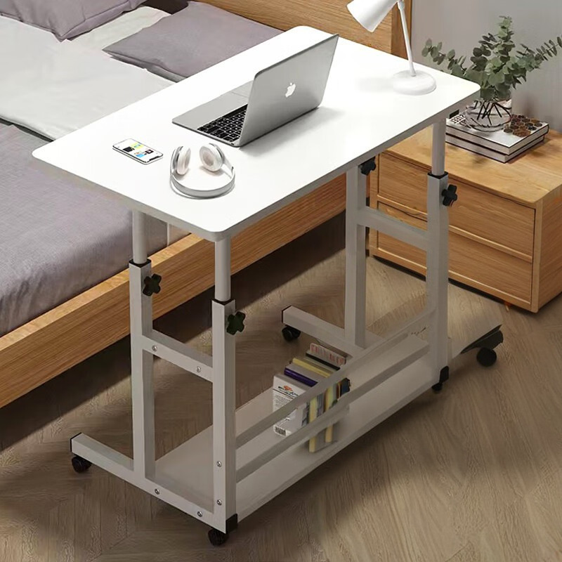 Escritorio de estudio ajustable, mesita de noche, mesa auxiliar, escritorio de ordenador para dormitorio, escritorio de oficina móvil para dormitorio, mesita de noche para dormitorio.